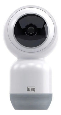 Câmera de Segurança Externa Wi-Fi WEG Home Full HD 1080p IP65 + Cartão MicroSD 64GB Classe 10 – Branco