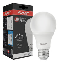 Kit 20 Lâmpadas 15W Bulbo Pera LED E27 6500K Luz Branco-frio Bivolt Avant