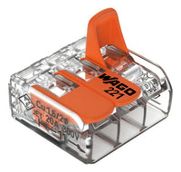 Conector Wago 221-413 3 Vias Kit 20 Peças - Compacto para emenda