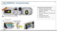 Fechadura Elétrica Compacta de Sobrepor Preta Original 12V HDL