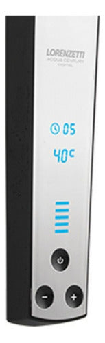 Chuveiro Acqua Century Digital 7500W Preto Cromado 220V Lorenzetti