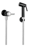 Ducha Higiênica Lorenzetti Bric 1984 F31 Preto com Cromado Brilhante Flexível 1,20 m – Registro 1/4 de Volta