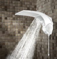 Chuveiro Ducha Lorenzetti Duo Shower Quadra Turbo Eletrônica Branco 220V 7500W