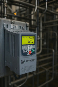 Inversor de Frequência Trifásico WEG CFW500 3CV 380-480V 6,1A IP20 – Controle Vetorial para Motores Trifásicos