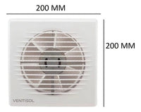 Exaustor para Banheiro Ventisol EXB 150 150mm 220V 22W Branco – Alta Vazão 186m³/h