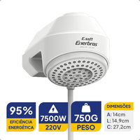 Ducha Eletrônica E-Soft 7500W 220V Branca Enerbras
