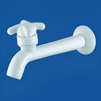 Torneira para Pia Lorenzetti Brio 1132 F34 Parede Bica Reta Longa 18cm Branco Fosco