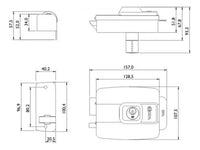 Fechadura Elétrica HDL C-90 Cinza 15W Para Abertura Interna