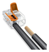 Conector Emenda Wago 2 Vias 4mm - Laranja-claro