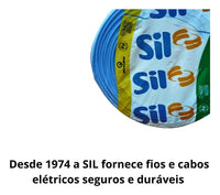 Cabo Flexível 4mm2 Azul 750V Antichamas 100m SIL