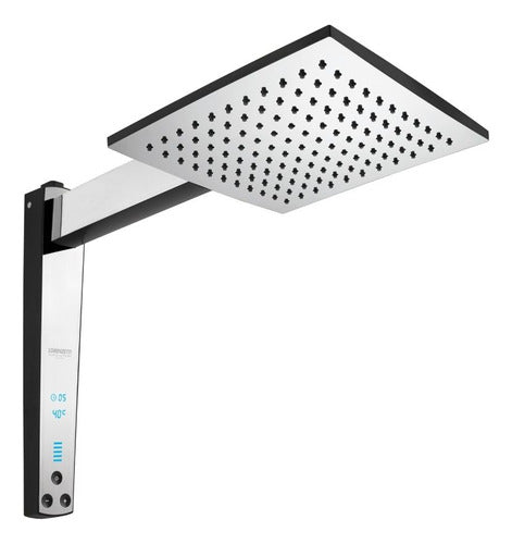 Chuveiro Acqua Century Digital 7500W Preto Cromado 220V Lorenzetti