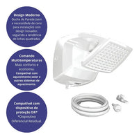 Ducha Lorenzetti Futura Multitemperaturas Branco 220V 7500W – 4 Temperaturas