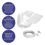 Ducha Lorenzetti Futura Multitemperaturas Branco 220V 7500W – 4 Temperaturas