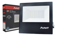 Refletor Led Slim Preto 50W 6500K IP65 Temperatura de cor Branco Frio À Prova D'água AVANT