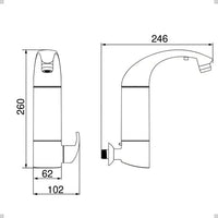 Purificador de Água com Torneira Lorenzetti Acqua Due 7411040 Branco para Parede com Refil Incluso