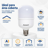Lâmpada LED Bulbo HP Avant 50W 6500K E27 Bivolt Branco Frio