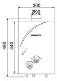 Aquecedor a Gás Lorenzetti LZ 750 BP 7,5L GLP
