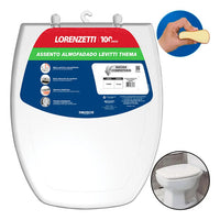 Assento Sanitário Almofadado Lorenzetti 480330 Branco – Compatível com Bacias Square e Loren Luna em Polipropileno