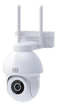 Câmera de Segurança Externa WEG Home Wi-Fi PTZ 3MP Night Color IP65 + Cartão MicroSD ADATA 64GB Classe 10