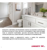 Assento Sanitário Almofadado Oval Levitti Branco Lorenzetti