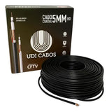 Cabo Coaxial CFTV Condutti 5mm Dupla Blindagem 150m Preto para Área Externa