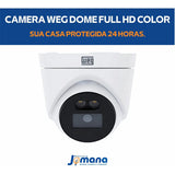 Câmera IP Dome WEG Full HD 2MP 2.8mm Night Color PoE IP-H022-D31