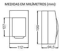 Quadro De Distribuição De Sobrepor Weg 4 Disjuntores Branco