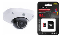 Câmera IP Dome WEG WCAM 5MP com Análise Inteligente, PoE, IP66 + Cartão MicroSD 64GB Class 10 – Branco