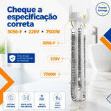 Resistência Lorenzetti Advanced - Top Jet Eletrônica 220V 7500W – Ref. 3056-F