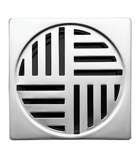 Grelha Inox para Ralo Automático Quadrada 10 cm Lorenzetti Loren Protect