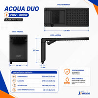 Chuveiro Elétrico Lorenzetti Acqua Duo Ultra Preto 220V 7800W com Ducha e Chuveiro Integrados