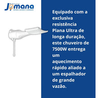 Kit Chuveiro Loren Shower Ultra Eletrônico 220V 7500W + Fita Isolante 20m Lorenzetti