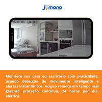 Câmera Wi-Fi WEG Home PTZ 360° Full HD 2MP Branca – Áudio Bidirecional | Visão Noturna | Detecção de Movimento