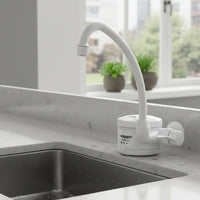 Torneira Elétrica Lorenzetti Loren Easy 4 Temperaturas Branco Acetinado – 127V 4.800W ou 220V 5.500W – Registro 1/4 de Volta