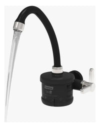 Torneira Elétrica Enerbras Luna Parede Preta Cromada 5500W 220V Bica Móvel