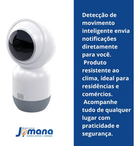 Câmera Externa Wi-Fi WEG Home Dome 3MP Night Color Branca – IP65 | Áudio Bidirecional | Visão Noturna Colorida
