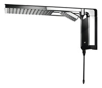 CHUVEIRO LORENZETTI ACQUA DUO ULTRA PRETO/CROMADO 220V 7800W | ELETRÔNICO, 2 TIPOS DE JATO E PRESS PLUS
