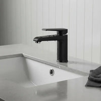 Misturador Monocomando para Lavatório Lorenzetti Loren Shape 2875 B46 Black Fosco Água Quente e Fria