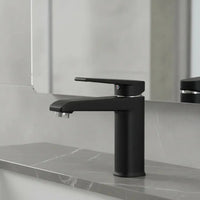 Misturador Monocomando para Lavatório Lorenzetti Loren Shape 2875 B46 Black Fosco Água Quente e Fria