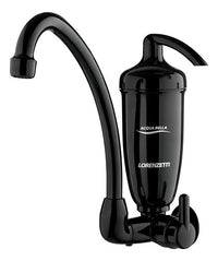 Purificador de Água com Torneira Lorenzetti Acqua Bella PA PR Parede Preto Black Refil Troca Fácil