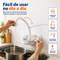 Torneira Elétrica Lorenzetti Loren Easy 4 Temperaturas Branco Acetinado – 127V 4.800W ou 220V 5.500W – Registro 1/4 de Volta