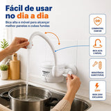 Torneira Elétrica Lorenzetti Loren Easy 4 Temperaturas Branco Acetinado – 127V 4.800W ou 220V 5.500W – Registro 1/4 de Volta