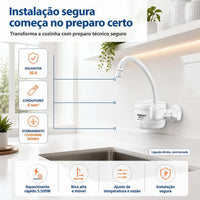 Torneira Elétrica Lorenzetti Loren Easy 4 Temperaturas Branco Acetinado – 127V 4.800W ou 220V 5.500W – Registro 1/4 de Volta