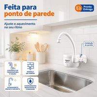 Torneira Elétrica Lorenzetti Loren Easy 4 Temperaturas Branco Acetinado – 127V 4.800W ou 220V 5.500W – Registro 1/4 de Volta