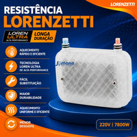 Resistência Loren Ultra para Linha Acqua Ultra 220V 7800W – Lorenzetti (Ref: 3065-B)