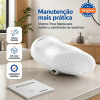 Ducha Eletrônica Lorenzetti Top Jet Turbo 220V 7500W Branca – Chuveiro com Pressurizador Integrado