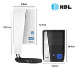 Porteiro Eletrônico HDL Audio Advance 2 Botões Branco Bivolt