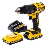 Furadeira Parafusadeira Bateria 20v 2 Baterias  1 Carregador Amarelo 127/220v 60 Hz