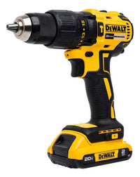 Furadeira Parafusadeira Bateria 20v 2 Baterias  1 Carregador Amarelo 127/220v 60 Hz