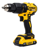 Furadeira Parafusadeira Bateria 20v 2 Baterias  1 Carregador Amarelo 127/220v 60 Hz